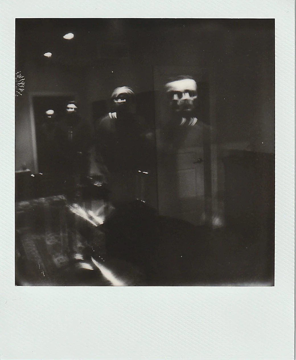 Huron Lines band portrait, photographed with blurred multiple exposures.